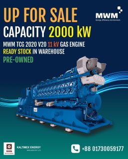 🔥 𝗛𝗨𝗚𝗘 𝗣𝗢𝗪𝗘𝗥 𝗔𝗟𝗘𝗥𝗧: 𝗠𝗪𝗠 𝗧𝗖𝗚 𝟮𝟬𝟮𝟬 𝗩𝟮𝟬 𝟭𝟭 𝗸𝗩 GAS ENGINE NOW FOR SALE! 🔥

Are you looking for world-class reliability to fuel your operations? We have a powerhouse ready to go! This 𝗠𝗪𝗠 𝗧𝗖𝗚 𝟮𝟬𝟮𝟬 𝗩𝟮𝟬 is the gold standard in efficiency, and it’s waiting for its next mission.

🚀 𝗧𝗛𝗘 𝗣𝗢𝗪𝗘𝗥 𝗣𝗨𝗡𝗖𝗛:
• ⚡ Massive Capacity: 2,000 kW of pure, high-performance power.
• ✅ Condition: Pre-owned & meticulously maintained.
• ⏳ Total Running Hours: 15,369
• 📦 Status: READY STOCK! 
• 📍 Location: Currently sitting in our Dhaka Warehouse—available for immediate inspection!

🛠️ 𝗧𝗛𝗘 𝗙𝗨𝗟𝗟 𝗣𝗔𝗖𝗞𝗔𝗚𝗘 (𝗢𝗻𝗹𝘆 𝘄𝗶𝘁𝗵 𝗞𝗘𝗕𝗗):
We don’t just hand you the keys; we ensure you’re up and running. When you buy through KEBD, your purchase includes:
• 🏗️ Turnkey Installation: Professional setup by our expert engineering team.
• ⚙️ The "KEBD Guarantee": Seamless integration into your power grid.

🚨 𝗗𝗢𝗡'𝗧 𝗠𝗜𝗦𝗦 𝗢𝗨𝗧!
Power solutions this robust don’t stay in the warehouse for long. Whether you're upgrading your factory or securing backup for your facility, this is the unit you've been waiting for.

📞 Contact KEBD today to book a viewing or get a custom quote!

𝗛𝗼𝘁𝗹𝗶𝗻𝗲:
+88 01730059177, +88 01714110997, +88 01766675292, +88 01730059174

𝗘𝗺𝗮𝗶𝗹: sales@kaltimexbangla.com.bd
𝘄𝘄𝘄.𝗸𝗮𝗹𝘁𝗶𝗺𝗲𝘅𝗯𝗮𝗻𝗴𝗹𝗮.𝗰𝗼𝗺.𝗯𝗱

#kebd #kaltimexenergy #kaltimex #MWM #gasgenerator #sustainableenergy #powersolutions #tcg2020V20 #PowerGeneration #EnergySolutions #Engineering