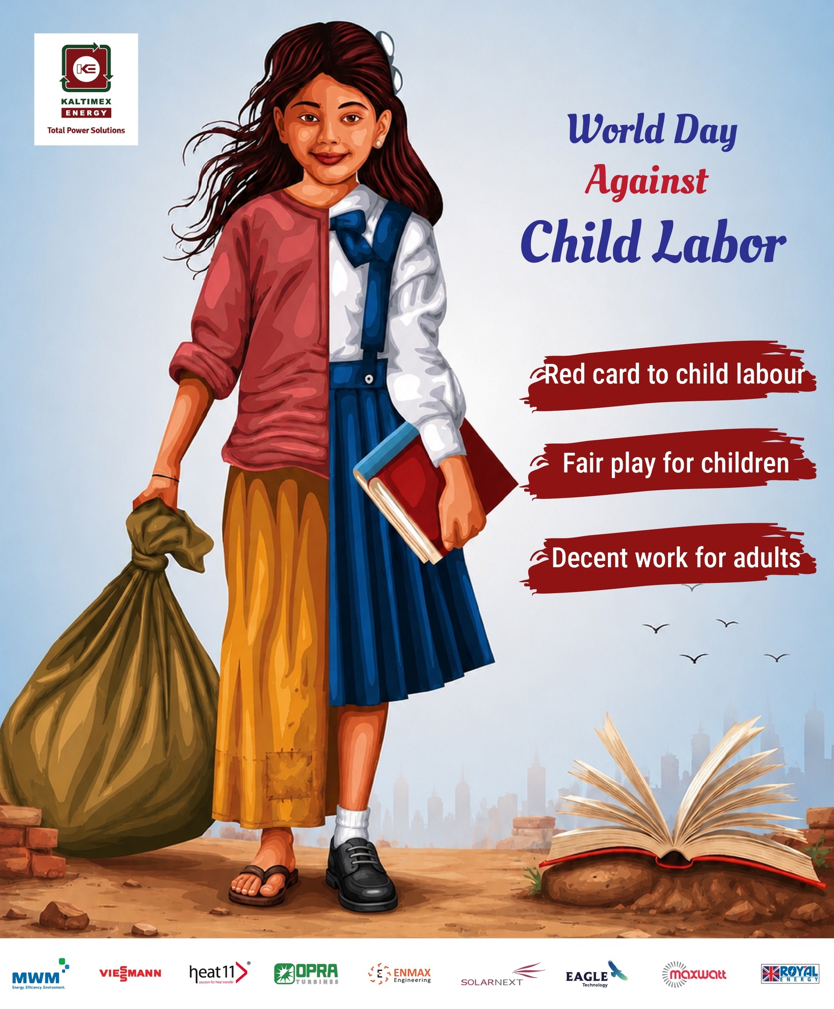 Red card to child labor, Fair play for children, decent work for adults.
World Day Against Child Labor.

#kebd #kaltimex #kaltimexenergy #WorldDayAgainstChildLabour
