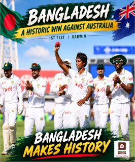A Huge Congratulations To Team Bangladesh.
Bravo Tigers!!!

#kebd #kaltimex #kaltimexenergy #BANvsAUS #1sttest